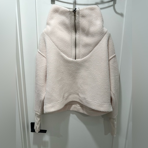 Free People Poppy Pullover half zip fleece sweater - Picture 3 of 7